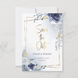 Save the date | roos en smeltwalk lijst kaart