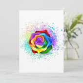 Save The Date Rose arc-en-ciel coloré (Debout devant)