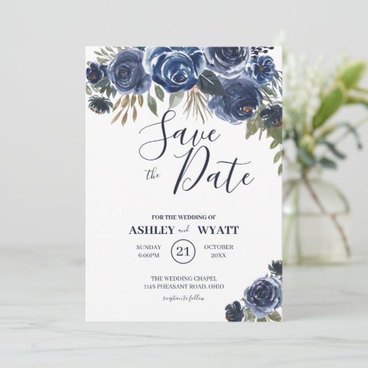 Save The Date Rose bleu (Debout devant)