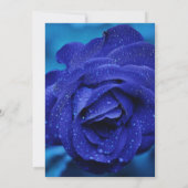 Save The Date Rose Bleu Design Mariage Enregistrer La Date (Dos)