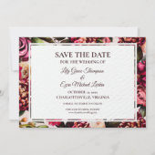 Save The Date Rose bourguignon et roux (Dos)