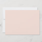 Save The Date Rose chic aquarelle mariage floral Enregistrer la  (Dos)