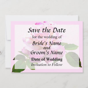 Save The Date Rose Chicago Paix Sauvez la date