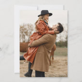 Save The Date Rose de la marine Blue Dusty Terracotta Photo Mari (Dos)