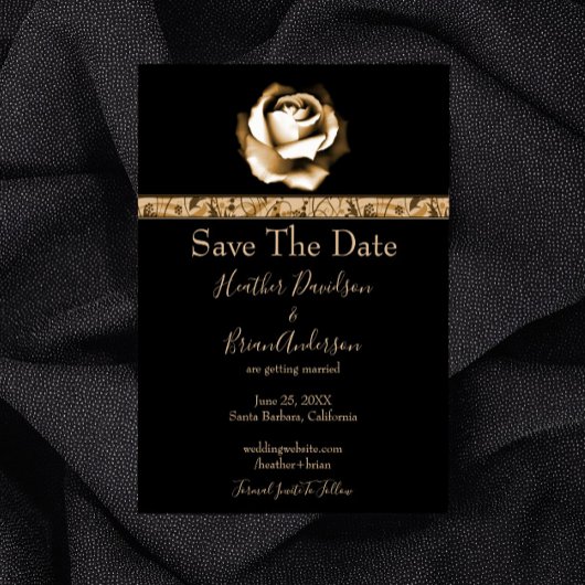 Save The Date Rose d'Or Étape à Marquer