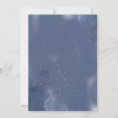 Save The Date Rose en argent bleu Quinceanera (Dos)