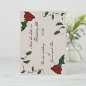 Save The Date Rose enregistrer la date (Debout devant)