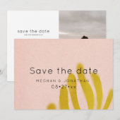 Save The Date Rose et jaune | Photo (Devant / Derrière)