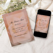 Save The Date Rose Floral Quinceañera Enregistrer la date