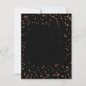 Save The Date Rose Gold Blac Sweet 16 Date de sauvegarde Sparkle (Dos)