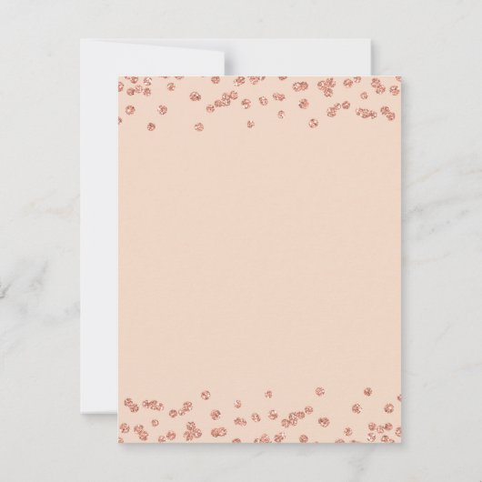 Save The Date Rose Gold Blush 50e anniversaire Date de sauvegard (Dos)