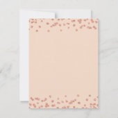 Save The Date Rose Gold Blush Pink Date de sauvegarde Anniversai (Dos)