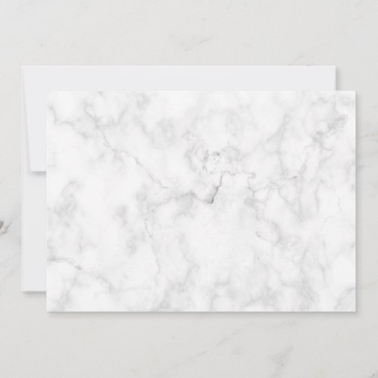 Save The Date Rose Gold Cuivre Palm Tree Photo Marble Mariage (Dos)