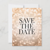 Save The Date Rose Gold Enregistrer la date 18e fête d'anniversa (Dos)