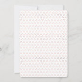 Save The Date Rose Gold Foil Moderne Script superposition Enregi (Dos)