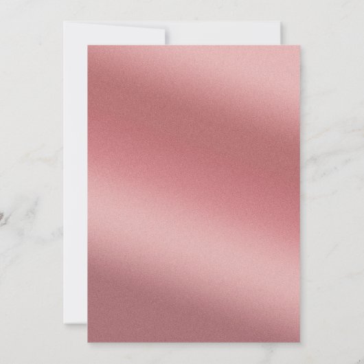 Save The Date Rose Gold Gradient Elegant Chic Wedding (Dos)