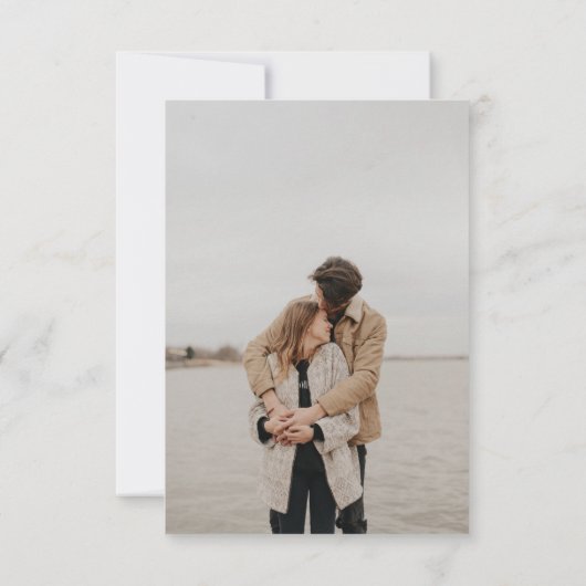 Save The Date Rose Gold Mieux Ensemble Moderne Enregistrer La Da (Dos)