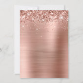 Save The Date Rose Gold Pailleté Script Fantaisie (Dos)