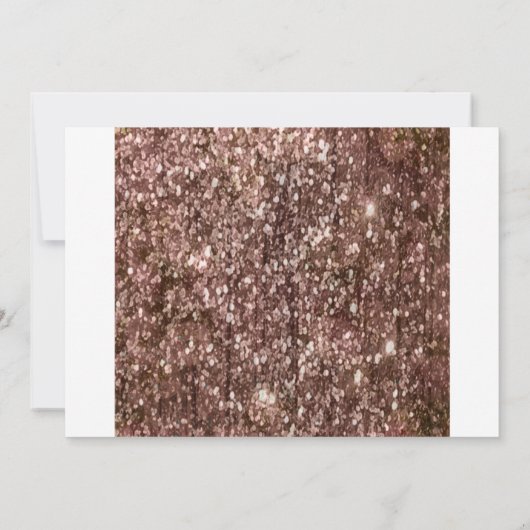 Save The Date Rose Gold Parties scintillant Mariage Enregistrer  (Dos)