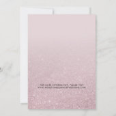 Save The Date Rose Gold Parties scintillant Ombre Winter Holiday (Dos)