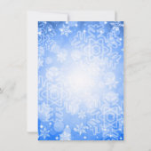 Save The Date Rose Gold Sweet 16 Anniversaire Épercées d'hiver (Dos)