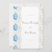 Save The Date Rose Gold Tourbillon Bleu Romantique (Dos)