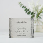 Save The Date Rose gothique noir Trellis Mariage Enregistrer la  (Debout devant)