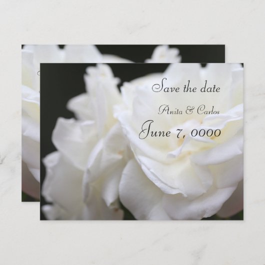 Save The Date Rose Iceberg (Devant / Derrière)