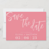 Save The Date Rose moderne (Devant)