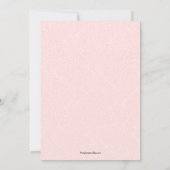 Save The Date Rose moderne chic Mariage (Dos)