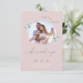 Save The Date Rose Noir Elle A Dit Oui Photo (Debout devant)