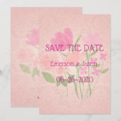 Save The Date Rose & Pêche #6 (Devant / Derrière)