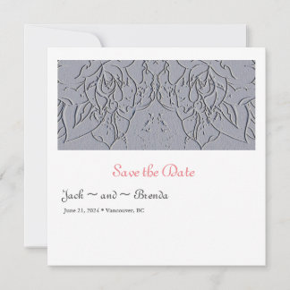 Save The Date Rose Pierre Enregistrer La Date