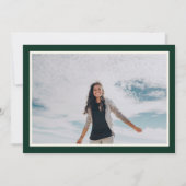 Save The Date Rose princesse et roses blanches Emerald Photo ver (Dos)