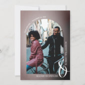 Save The Date Rose QR Code Mariage photo (Devant)
