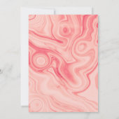 Save The Date Rose Quartz et Blush Strata Agate Mariage en pierr (Dos)