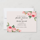 Save The Date Rose Rose Pâle qui Rougit (Dos)