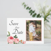 Save The Date Rose Rose Pâle qui Rougit (Debout devant)