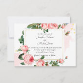 Save The Date Rose Rose Pâle qui Rougit (Dos)