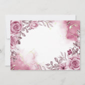 Save The Date Rose rose personnalisée (Devant)