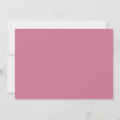 Save The Date Rose rose personnalisée (Dos)