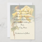 Save The Date Rose vintage Enregistrer la date (Dos)