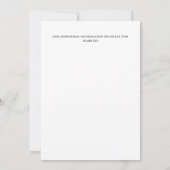 Save The Date Rosée beige rustique fleurie wreath photo boho bei (Dos)