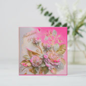 Save The Date Rosegold Rose 60e (Debout devant)