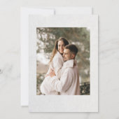 Save The Date Roses 3D Fleurs blanches sculptées (Dos)