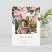 Save The Date Roses de verdure 3D Fleurs sauvages (Debout devant)