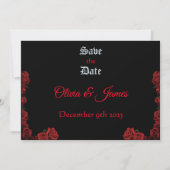 Save The Date Roses d'épée de dragon rouge (Devant)