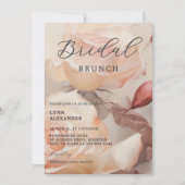 Save The Date Roses d'été doux, Fête des mariées élégante (Devant)