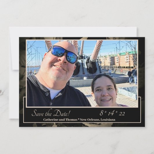 Save The Date Roses élégants Enregistrer la date (Devant)