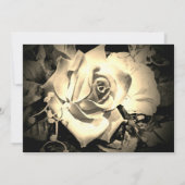 Save The Date Roses élégants Enregistrer la date (Dos)